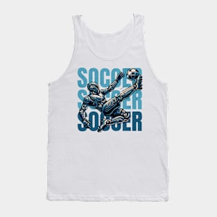 Robot Soccer Player Tank Top